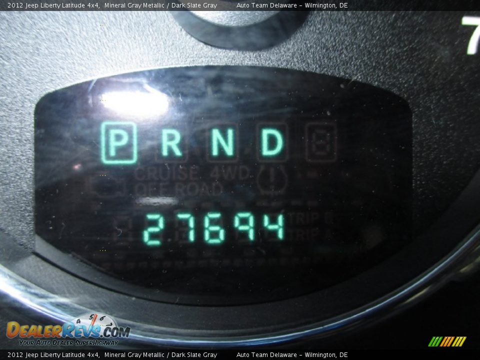 2012 Jeep Liberty Latitude 4x4 Mineral Gray Metallic / Dark Slate Gray Photo #17