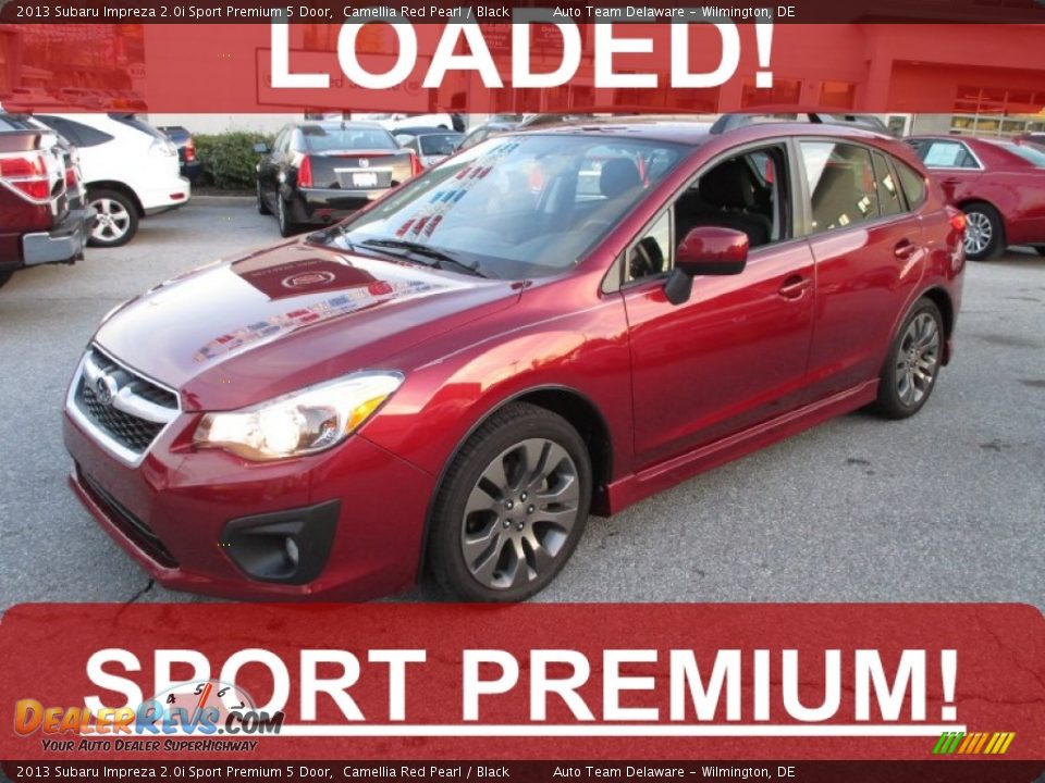 2013 Subaru Impreza 2.0i Sport Premium 5 Door Camellia Red Pearl / Black Photo #1