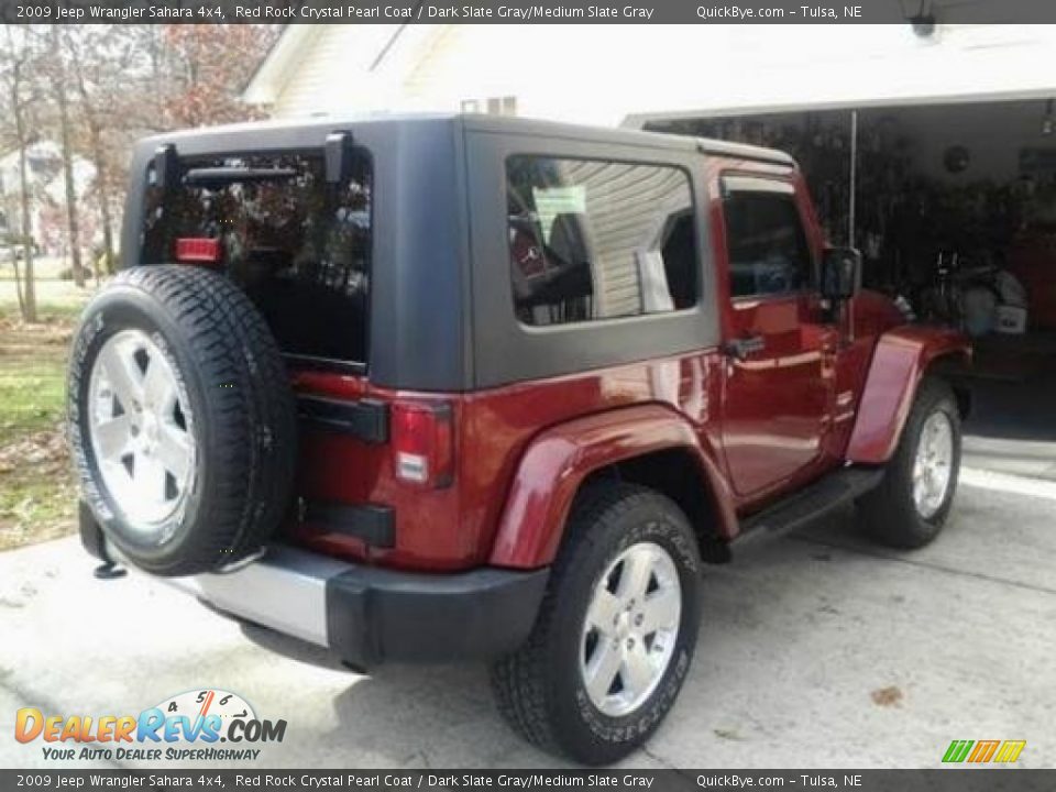 2009 Jeep Wrangler Sahara 4x4 Red Rock Crystal Pearl Coat / Dark Slate Gray/Medium Slate Gray Photo #5