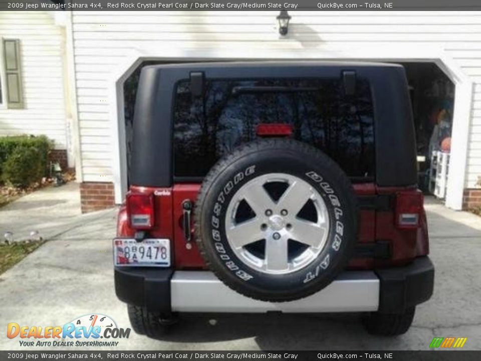 2009 Jeep Wrangler Sahara 4x4 Red Rock Crystal Pearl Coat / Dark Slate Gray/Medium Slate Gray Photo #6