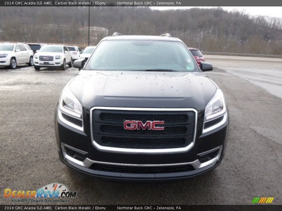 2014 GMC Acadia SLE AWD Carbon Black Metallic / Ebony Photo #2