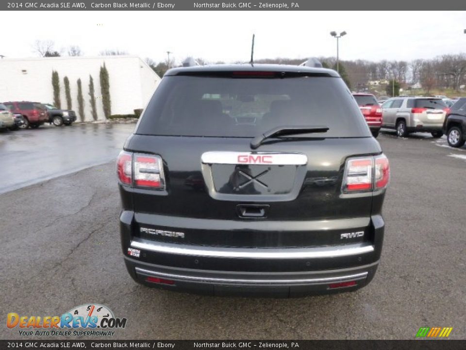 2014 GMC Acadia SLE AWD Carbon Black Metallic / Ebony Photo #6