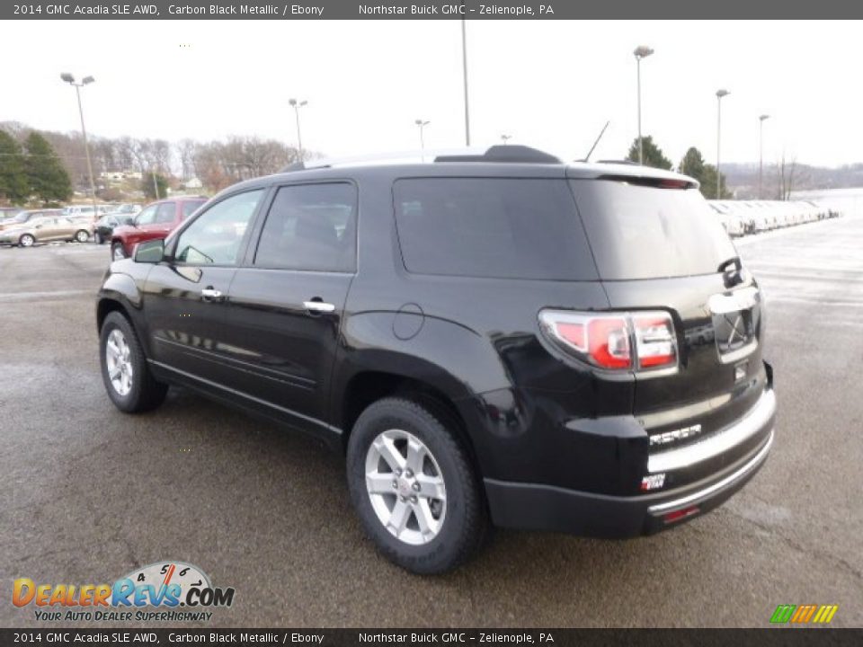 2014 GMC Acadia SLE AWD Carbon Black Metallic / Ebony Photo #7
