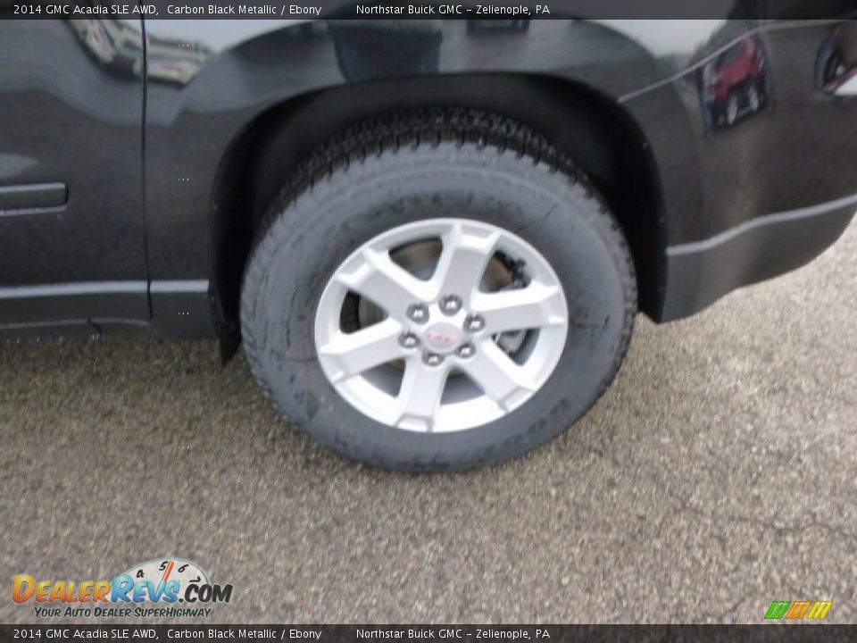 2014 GMC Acadia SLE AWD Carbon Black Metallic / Ebony Photo #9