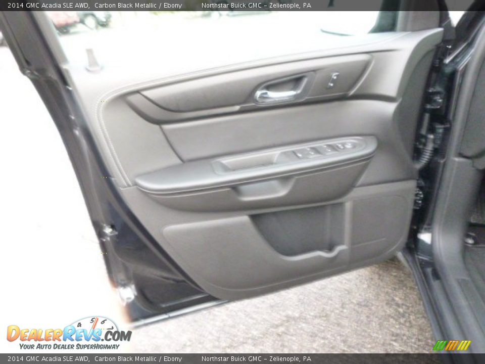 2014 GMC Acadia SLE AWD Carbon Black Metallic / Ebony Photo #11