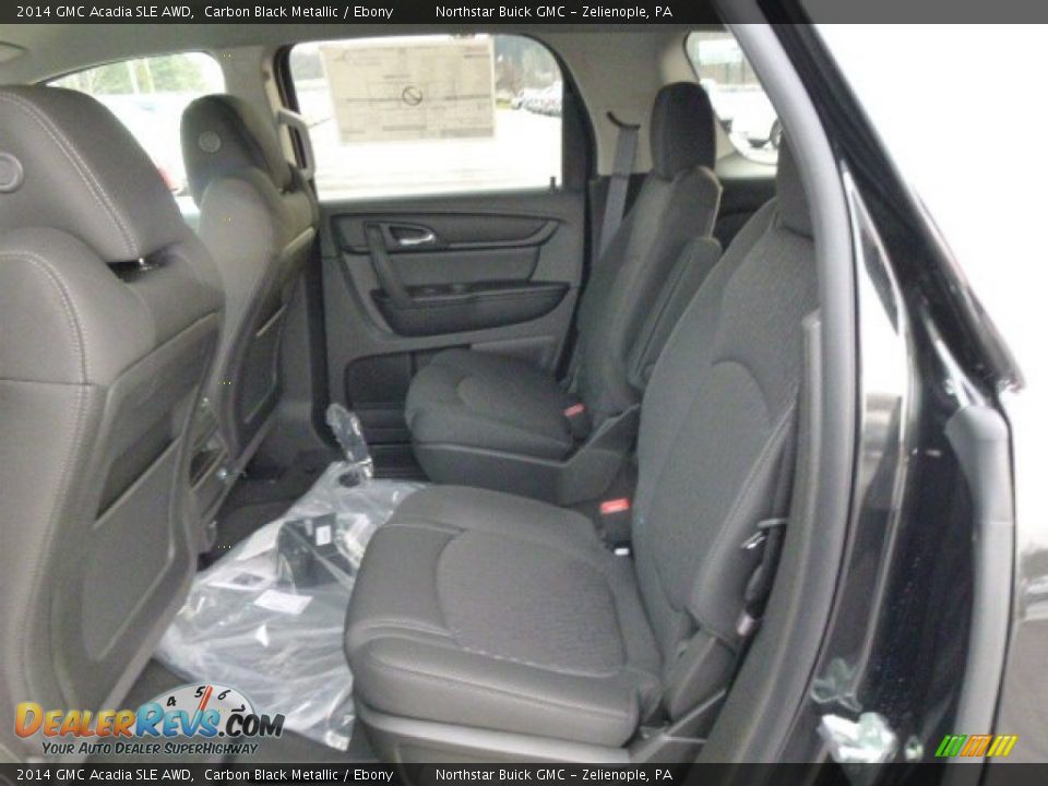 2014 GMC Acadia SLE AWD Carbon Black Metallic / Ebony Photo #12