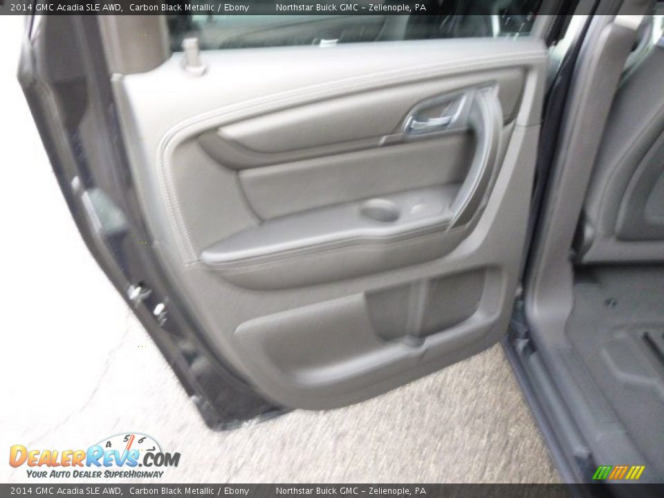 2014 GMC Acadia SLE AWD Carbon Black Metallic / Ebony Photo #13