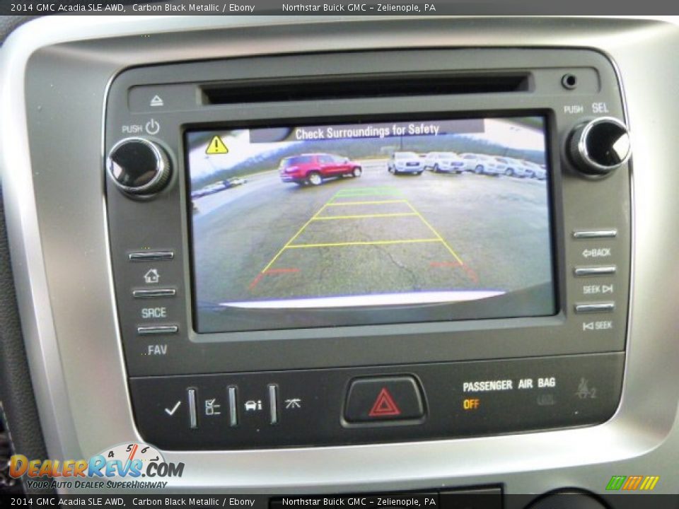 2014 GMC Acadia SLE AWD Carbon Black Metallic / Ebony Photo #16