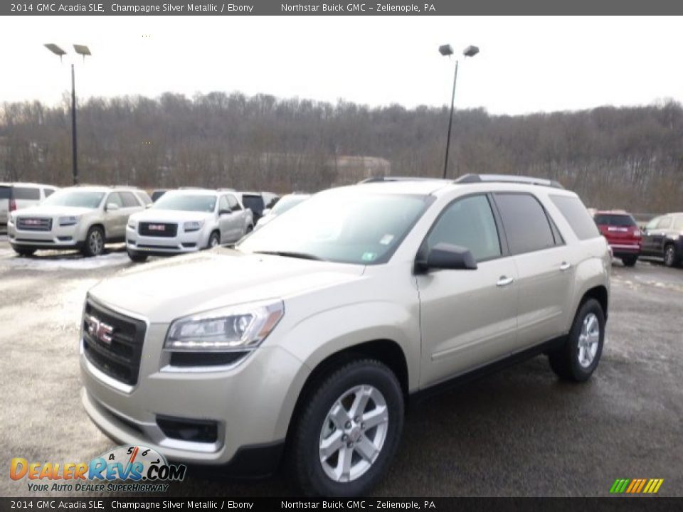 2014 GMC Acadia SLE Champagne Silver Metallic / Ebony Photo #1