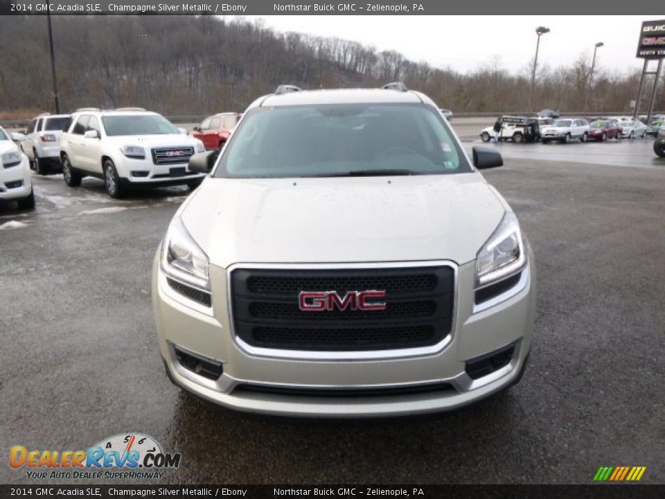 2014 GMC Acadia SLE Champagne Silver Metallic / Ebony Photo #2