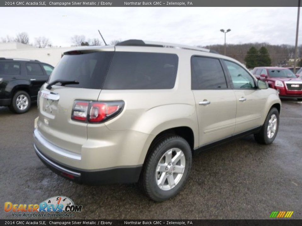 2014 GMC Acadia SLE Champagne Silver Metallic / Ebony Photo #5