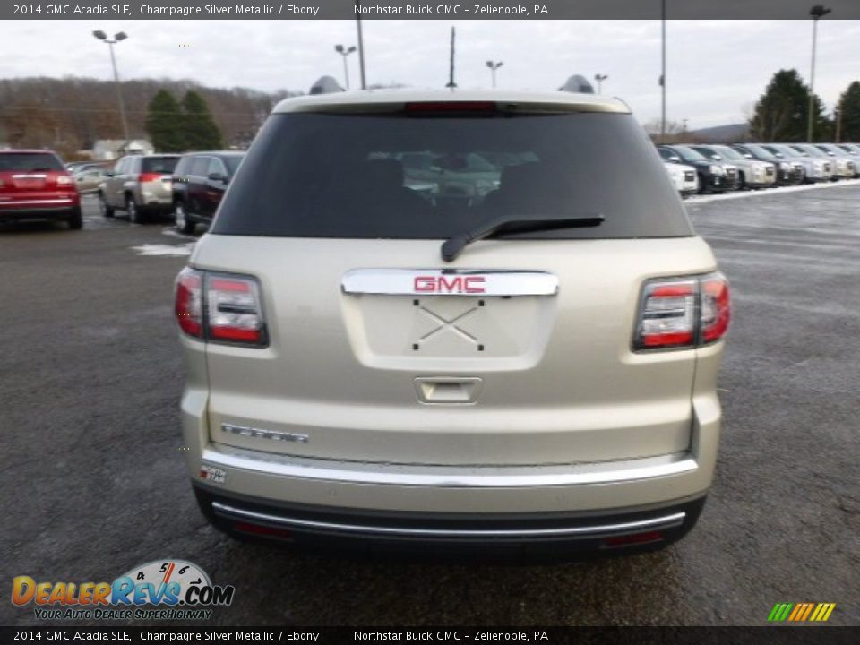 2014 GMC Acadia SLE Champagne Silver Metallic / Ebony Photo #6