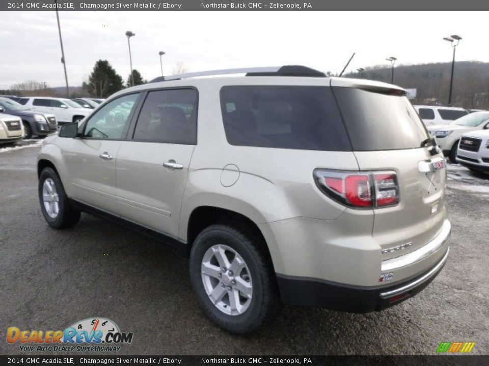 2014 GMC Acadia SLE Champagne Silver Metallic / Ebony Photo #7
