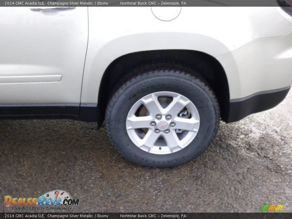 2014 GMC Acadia SLE Champagne Silver Metallic / Ebony Photo #9