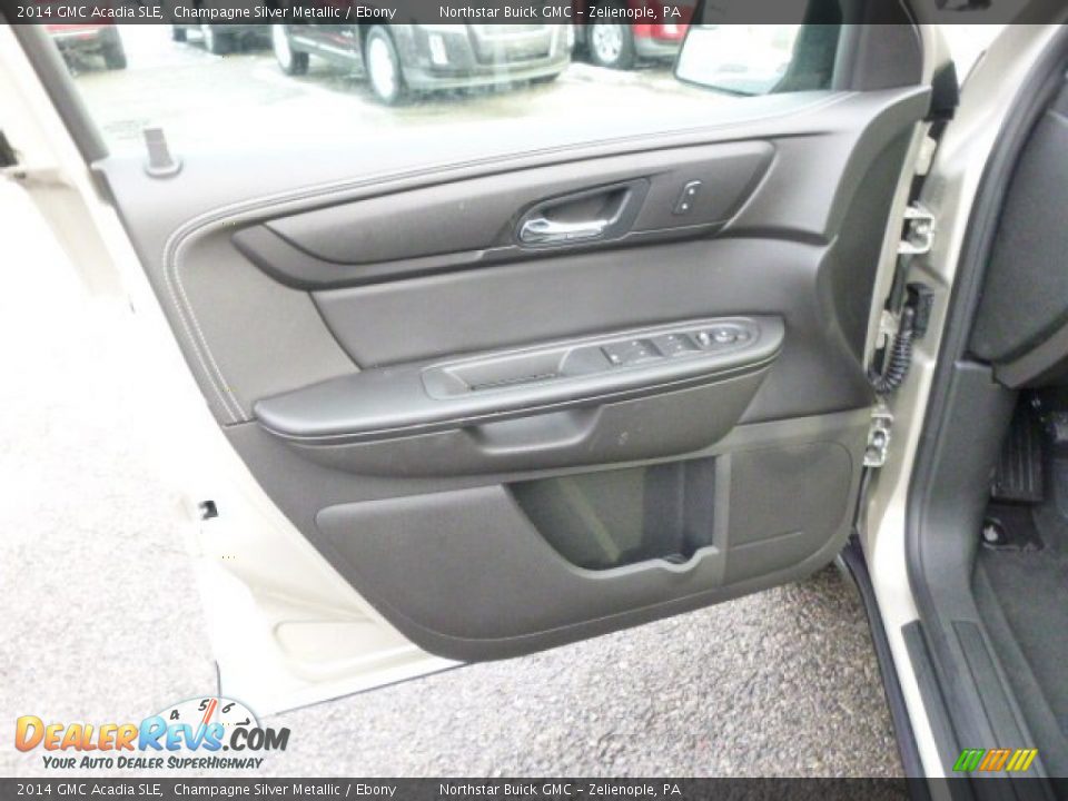 2014 GMC Acadia SLE Champagne Silver Metallic / Ebony Photo #11