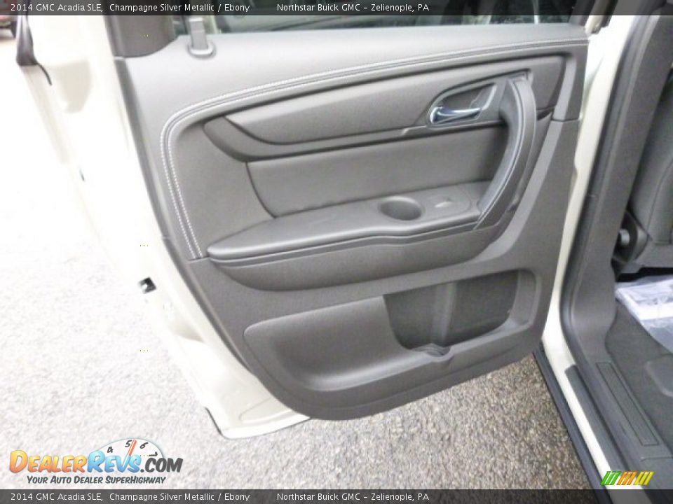 2014 GMC Acadia SLE Champagne Silver Metallic / Ebony Photo #13