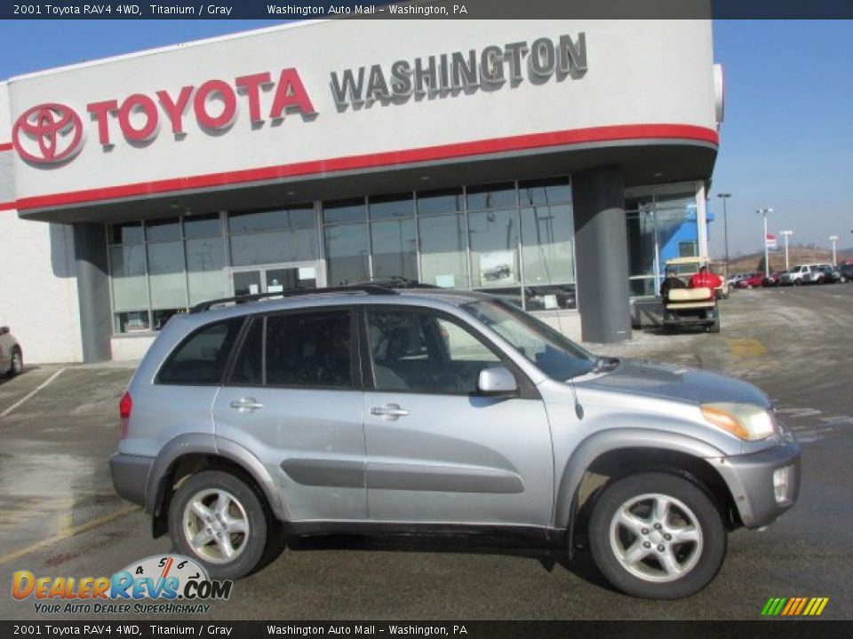 2001 Toyota RAV4 4WD Titanium / Gray Photo #2