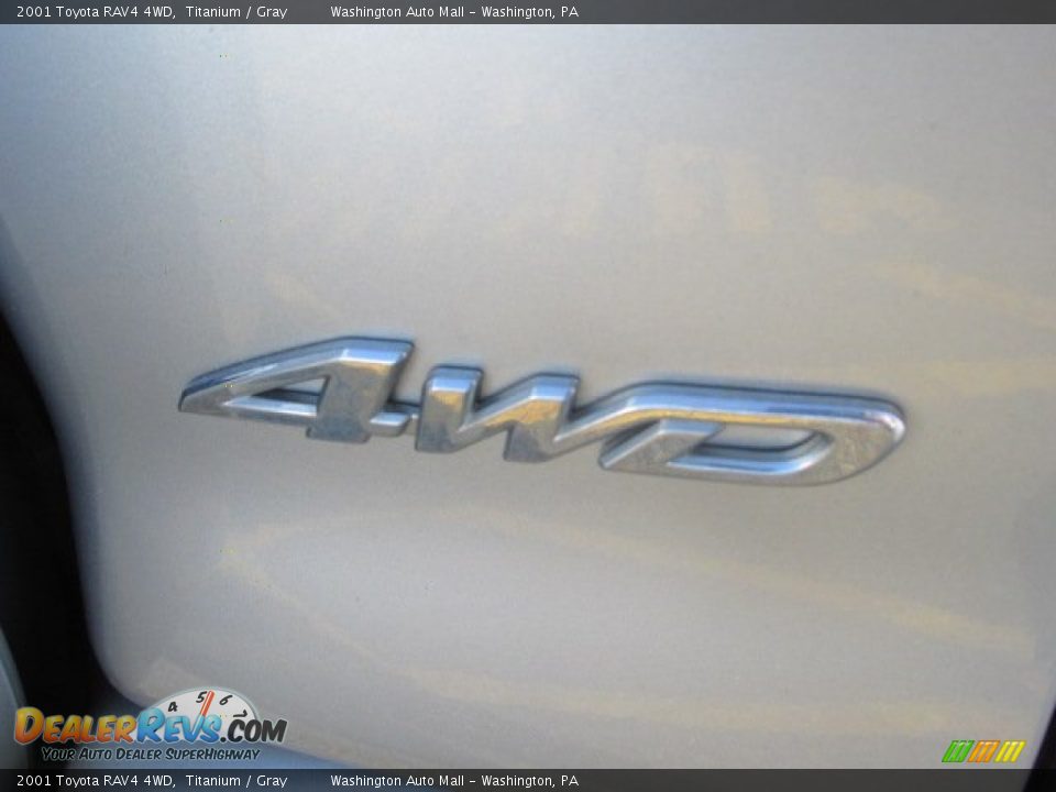 2001 Toyota RAV4 4WD Titanium / Gray Photo #10