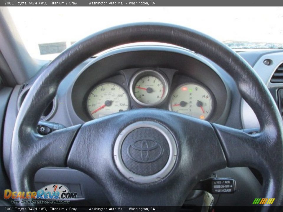 2001 Toyota RAV4 4WD Titanium / Gray Photo #16