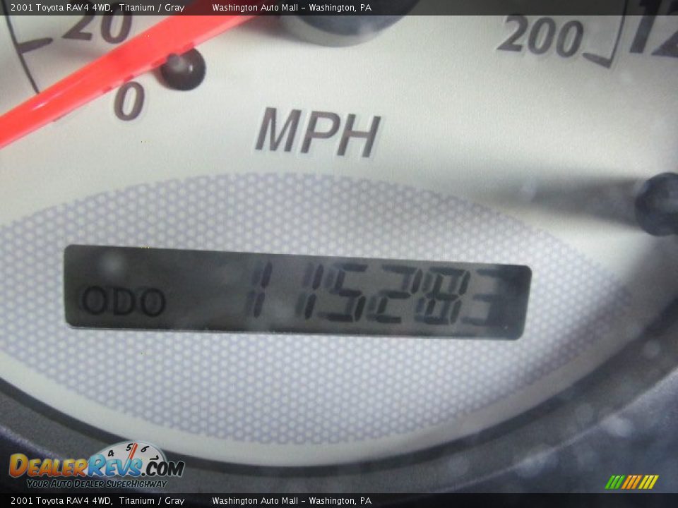 2001 Toyota RAV4 4WD Titanium / Gray Photo #20