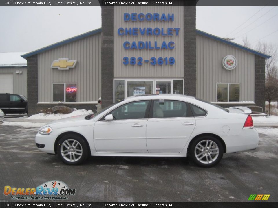 2012 Chevrolet Impala LTZ Summit White / Neutral Photo #1