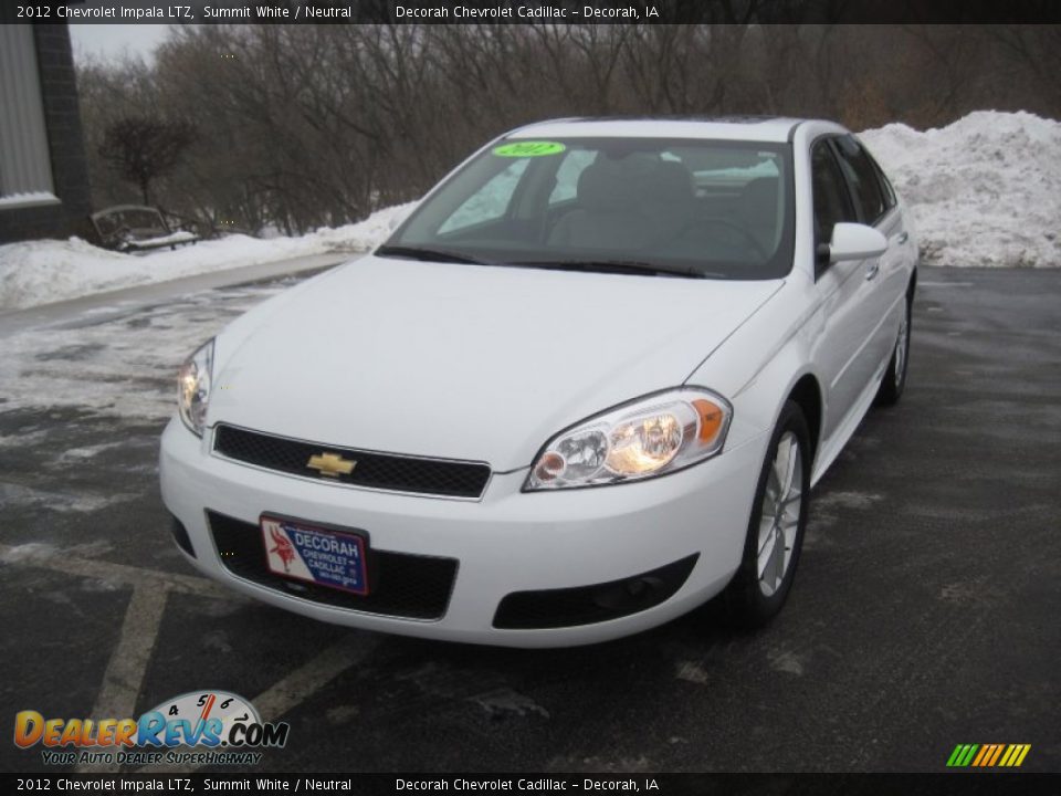 2012 Chevrolet Impala LTZ Summit White / Neutral Photo #2