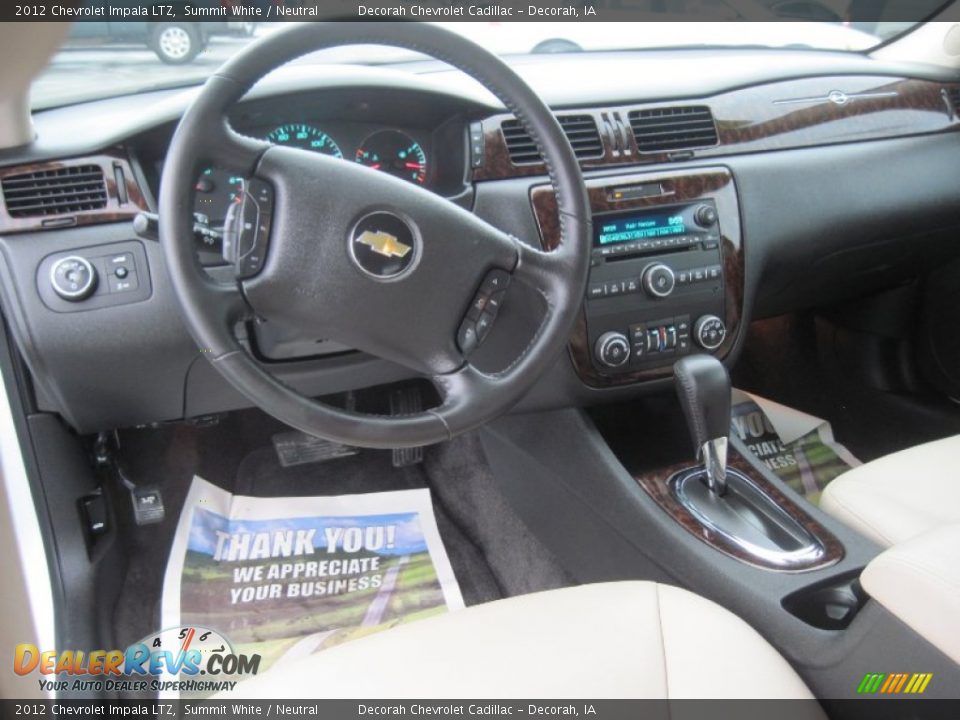 2012 Chevrolet Impala LTZ Summit White / Neutral Photo #9