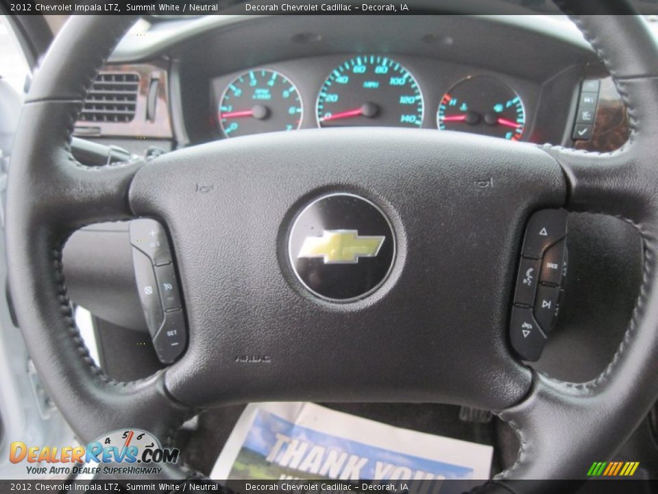 2012 Chevrolet Impala LTZ Summit White / Neutral Photo #15
