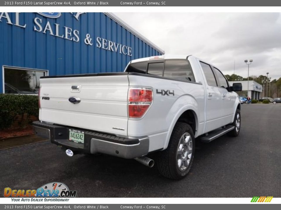 2013 Ford F150 Lariat SuperCrew 4x4 Oxford White / Black Photo #5
