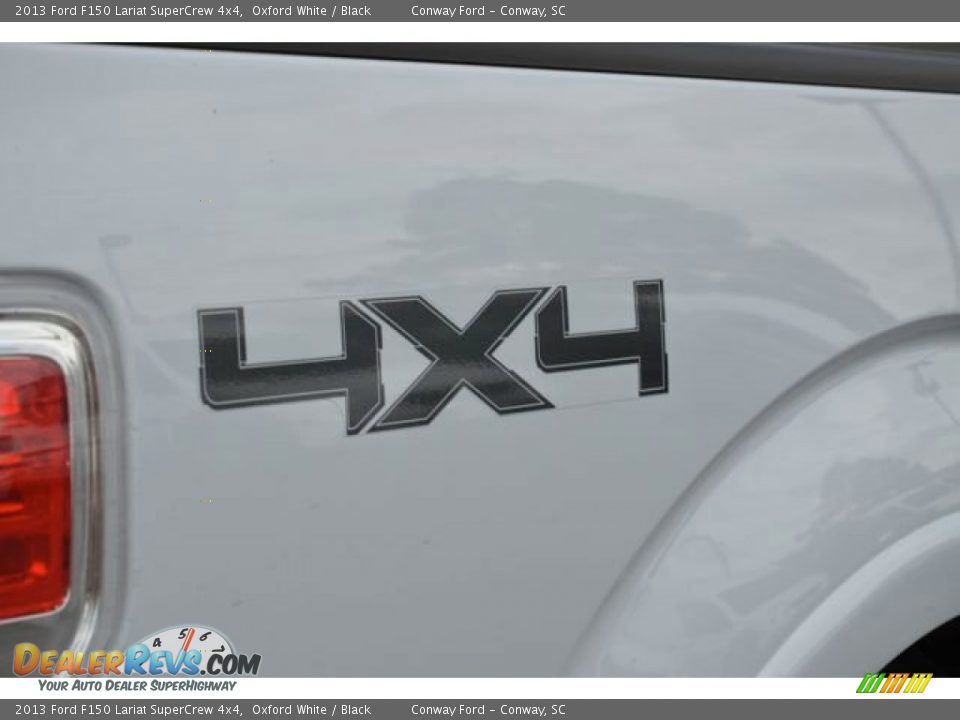 2013 Ford F150 Lariat SuperCrew 4x4 Oxford White / Black Photo #6
