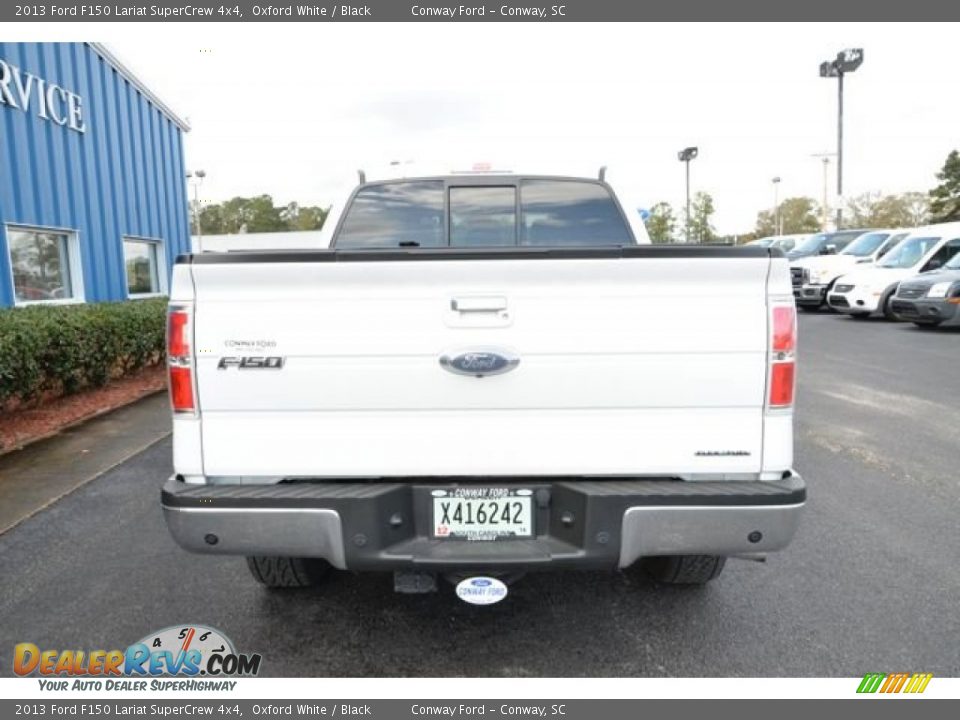 2013 Ford F150 Lariat SuperCrew 4x4 Oxford White / Black Photo #7