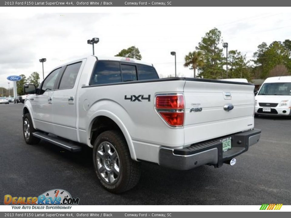 2013 Ford F150 Lariat SuperCrew 4x4 Oxford White / Black Photo #8