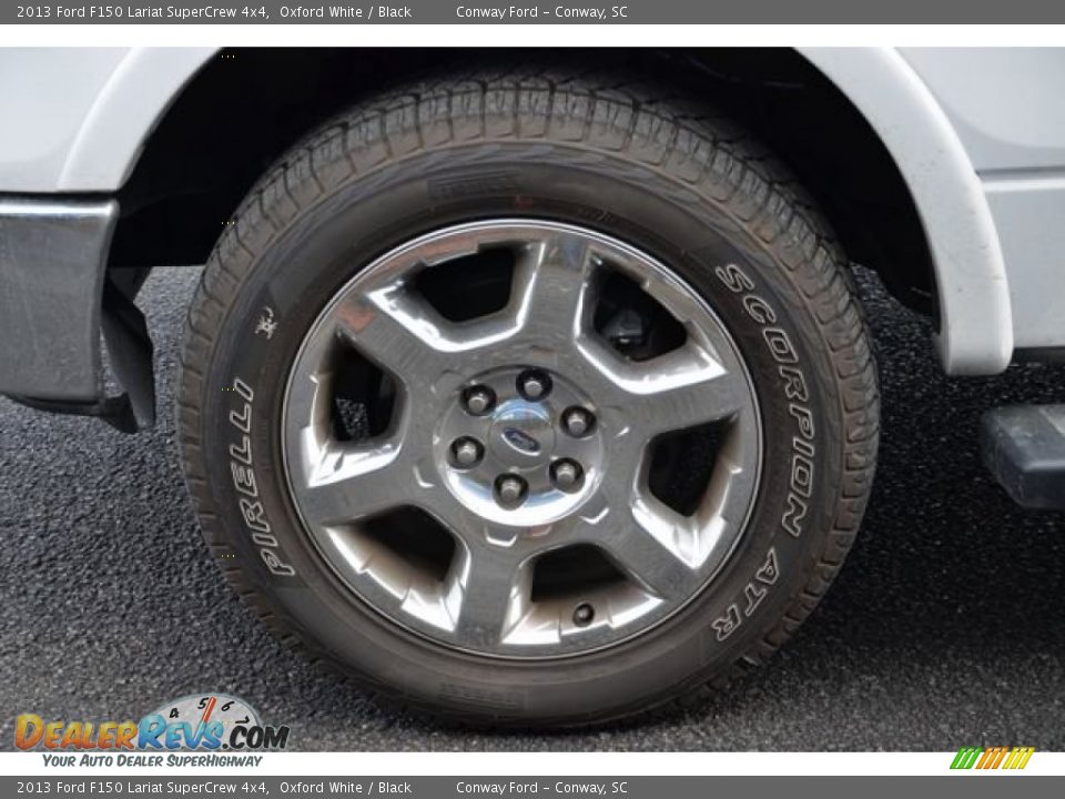 2013 Ford F150 Lariat SuperCrew 4x4 Oxford White / Black Photo #9