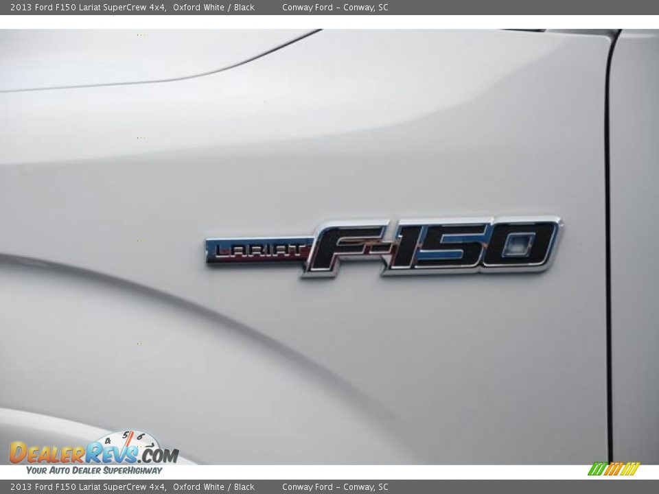 2013 Ford F150 Lariat SuperCrew 4x4 Oxford White / Black Photo #10