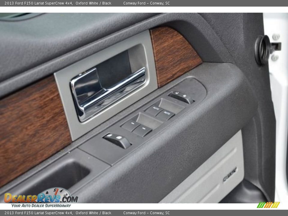 2013 Ford F150 Lariat SuperCrew 4x4 Oxford White / Black Photo #11