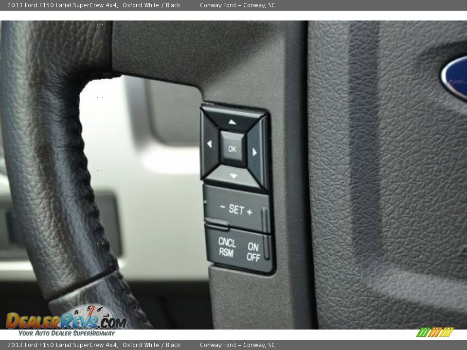 2013 Ford F150 Lariat SuperCrew 4x4 Oxford White / Black Photo #13