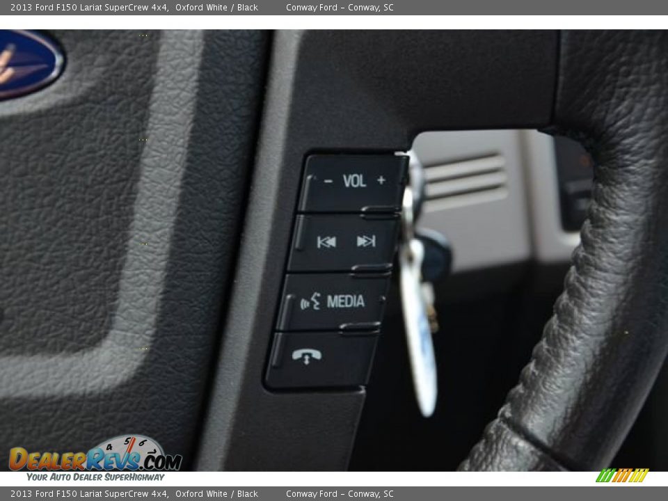 2013 Ford F150 Lariat SuperCrew 4x4 Oxford White / Black Photo #14