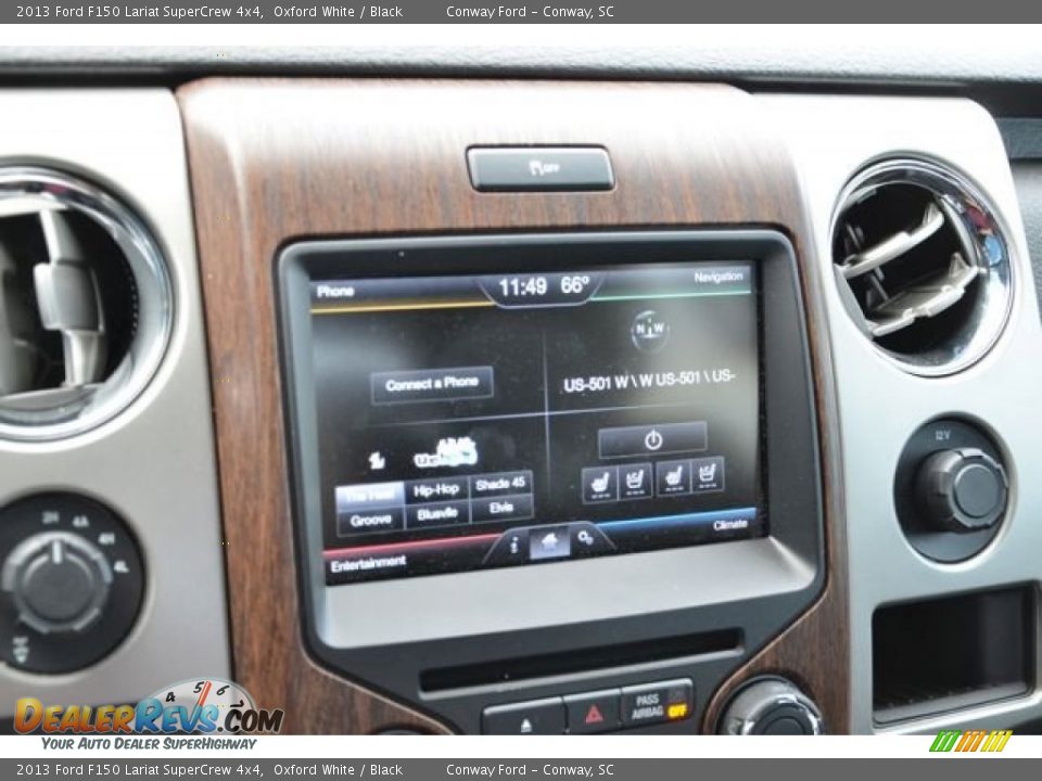 2013 Ford F150 Lariat SuperCrew 4x4 Oxford White / Black Photo #15