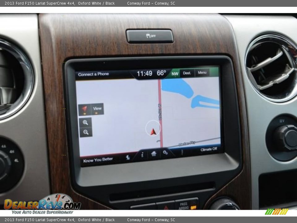 2013 Ford F150 Lariat SuperCrew 4x4 Oxford White / Black Photo #16