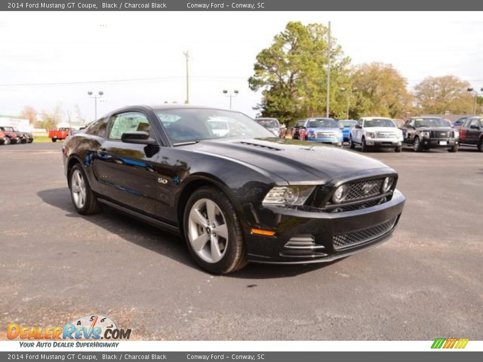 2014 Ford Mustang GT Coupe Black / Charcoal Black Photo #3
