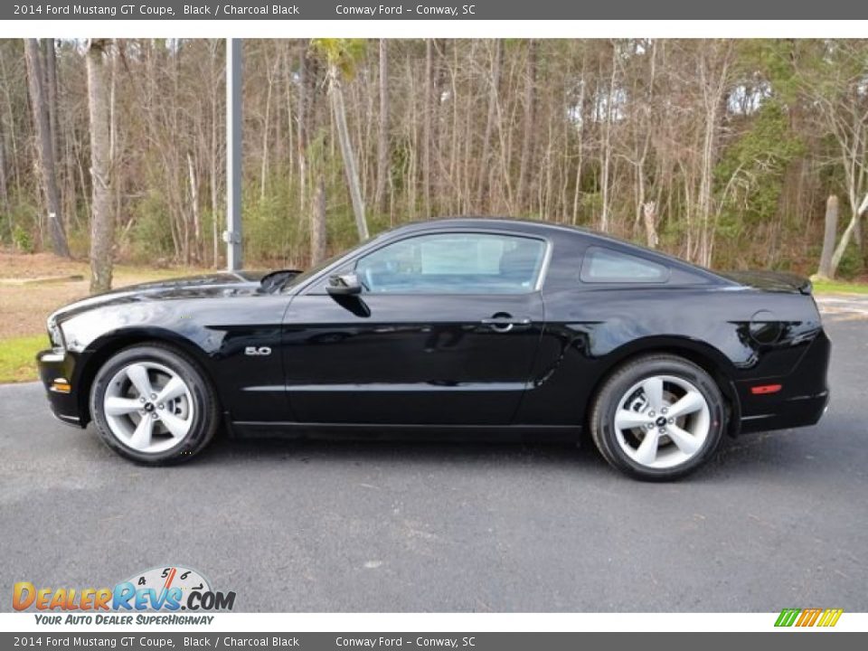 2014 Ford Mustang GT Coupe Black / Charcoal Black Photo #8
