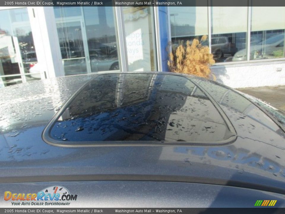 2005 Honda Civic EX Coupe Magnesium Metallic / Black Photo #4