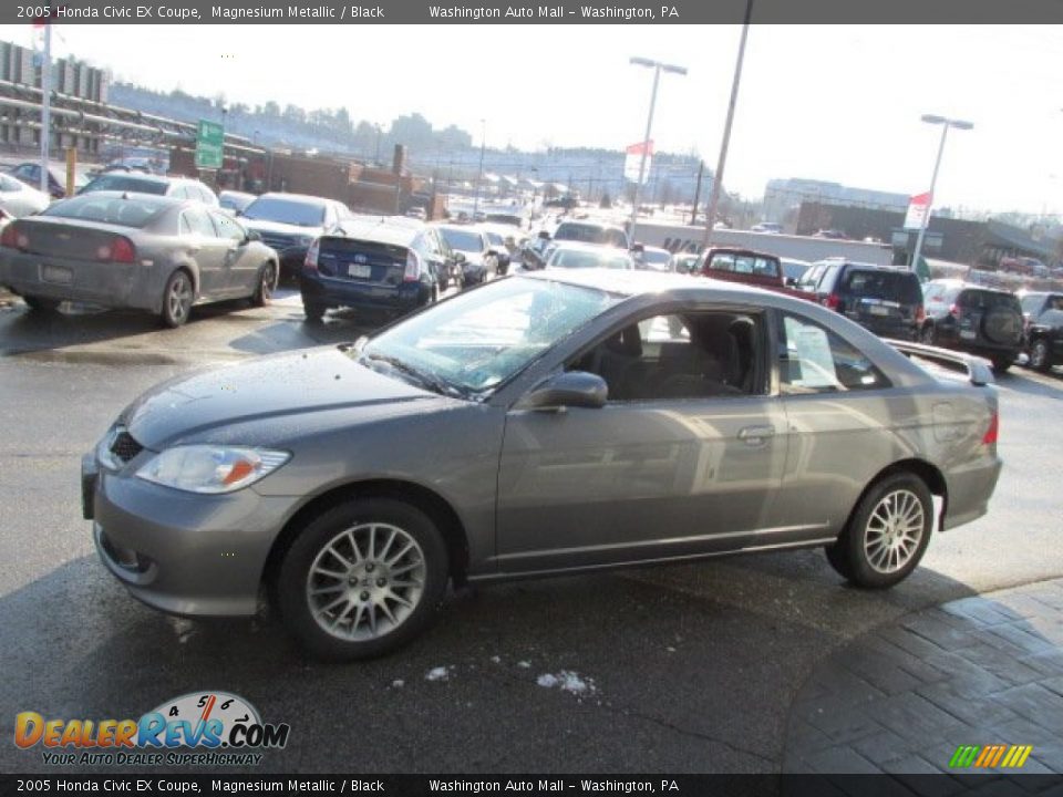 2005 Honda Civic EX Coupe Magnesium Metallic / Black Photo #6