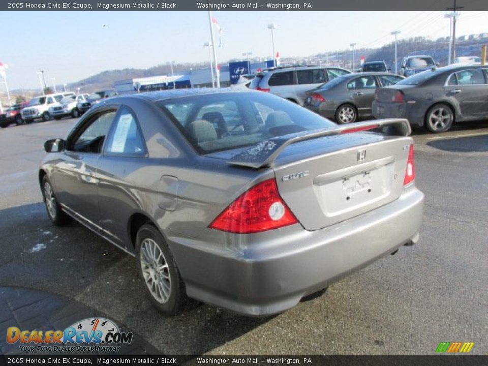 2005 Honda Civic EX Coupe Magnesium Metallic / Black Photo #7
