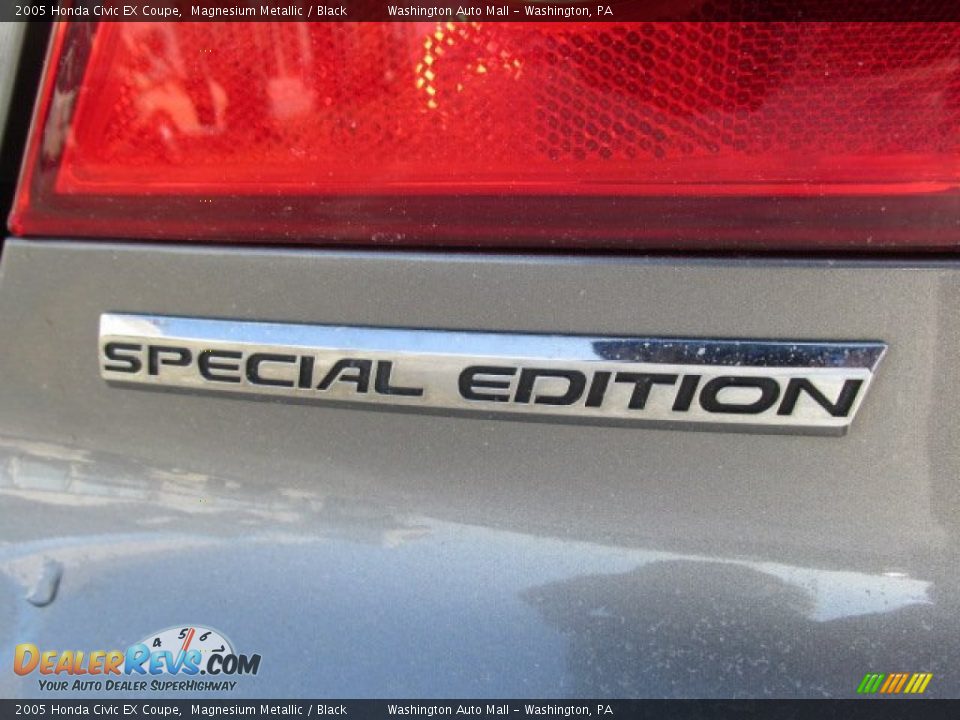 2005 Honda Civic EX Coupe Magnesium Metallic / Black Photo #9