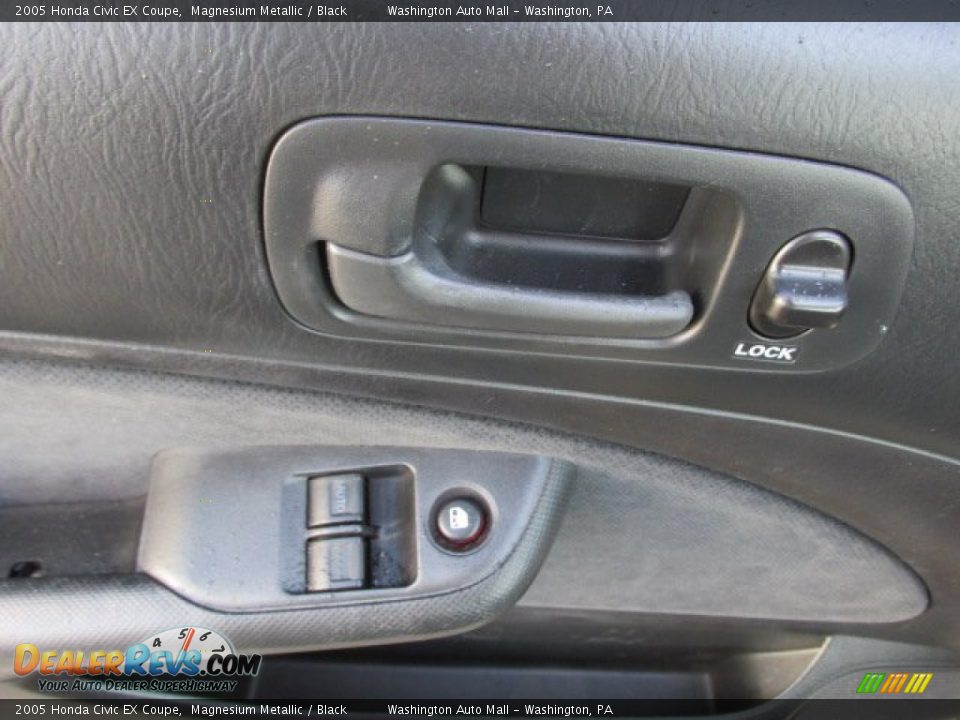 2005 Honda Civic EX Coupe Magnesium Metallic / Black Photo #10