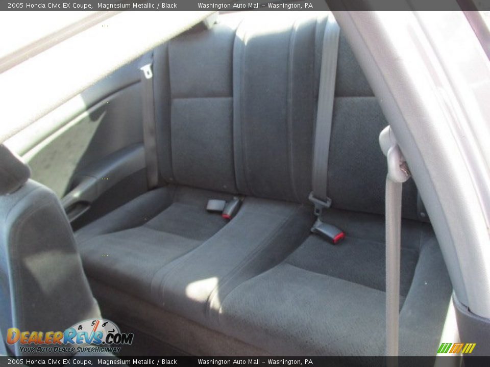2005 Honda Civic EX Coupe Magnesium Metallic / Black Photo #13