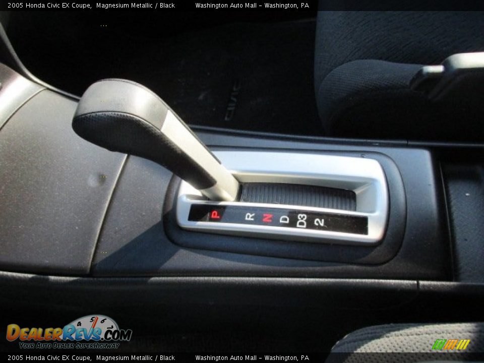 2005 Honda Civic EX Coupe Magnesium Metallic / Black Photo #14