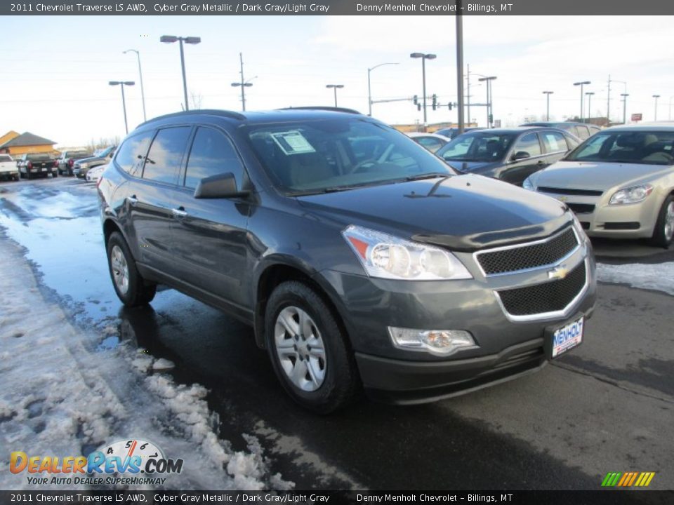 2011 Chevrolet Traverse LS AWD Cyber Gray Metallic / Dark Gray/Light Gray Photo #1
