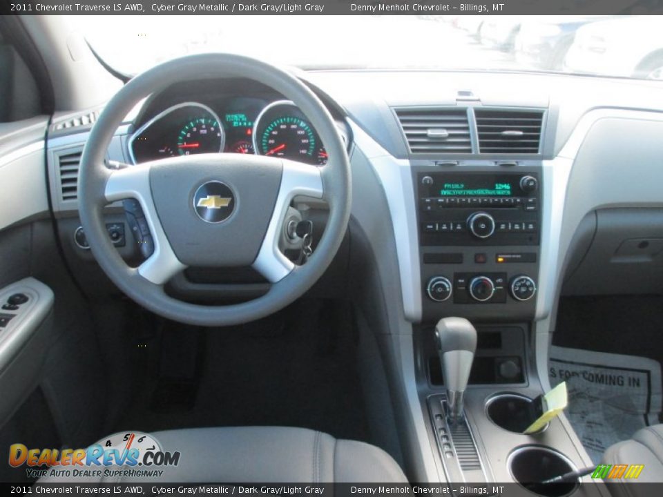 2011 Chevrolet Traverse LS AWD Cyber Gray Metallic / Dark Gray/Light Gray Photo #6